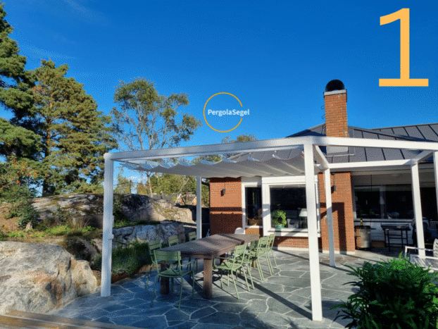 Alternative view of Pergolamarkis vid uteplats i Täby - Projekt nr 1