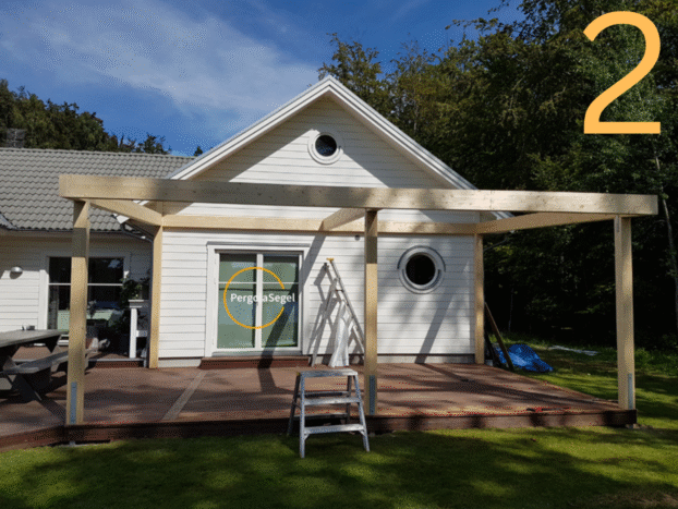 Alternative view of Pergolamarkis vid uteplats i Bromölla - Projekt nr 2