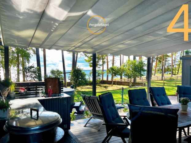 Pergolamarkis vid uteplats i Jönköping - Projekt nr 4