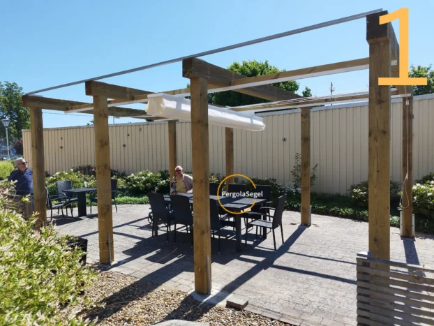 Pergolamarkis på BR -innergård, Ängelholm - Projekt nr 1