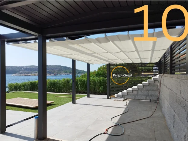 Pergolamarkis vid uteplats i Fjällbacka - Projekt nr 10