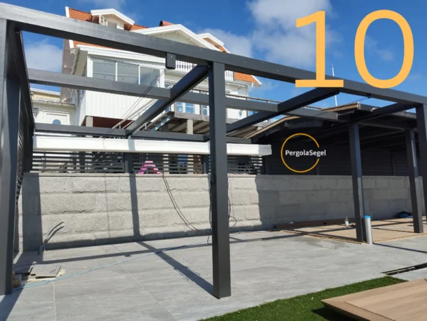 Pergolamarkis vid uteplats i Fjällbacka - Projekt nr 10