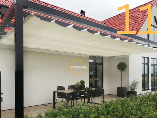 Pergolamarkis vid uteplats i Helsingborg - Projekt nr 11