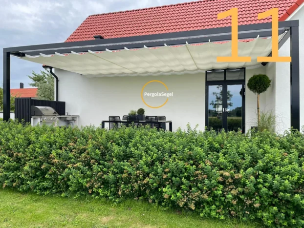 Pergolamarkis vid uteplats i Helsingborg - Projekt nr 11