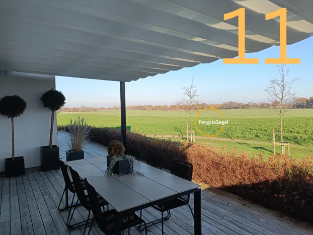 Pergolamarkis vid uteplats i Helsingborg - Projekt nr 11