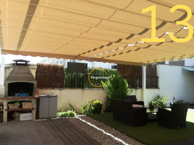 Pergolamarkis vid uteplats i Höllviken - Projekt nr 13