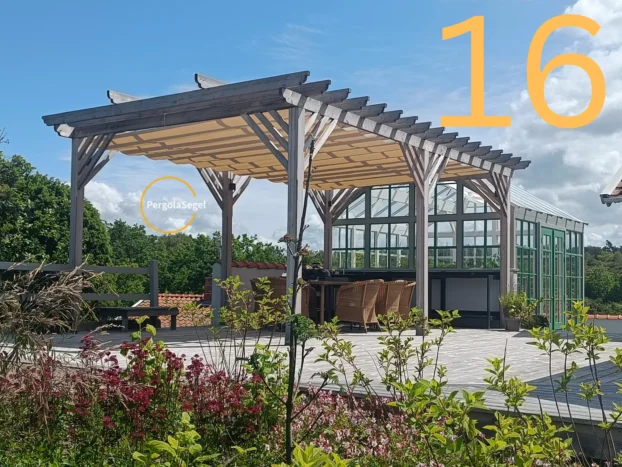 Pergolamarkis vid uteplats i Marstrand - Projekt nr 16