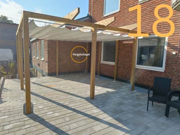 Pergolamarkis vid uteplats i Karlskrona - Projekt nr 18