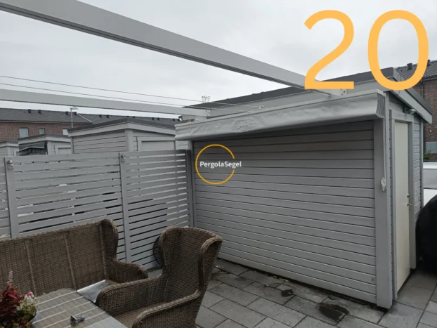 Pergolamarkis vid uteplats i Helsingborg - Projekt nr 20