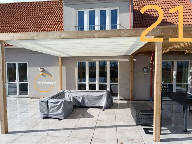 Pergolamarkis vid uteplats i Borstahusen - Projekt nr 21