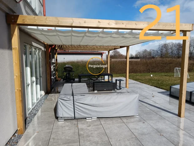 Pergolamarkis vid uteplats i Borstahusen - Projekt nr 21
