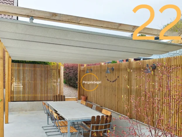 Pergolamarkis vid uteplats i Askim - Projekt nr 22