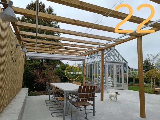 Pergolamarkis vid uteplats i Askim - Projekt nr 22