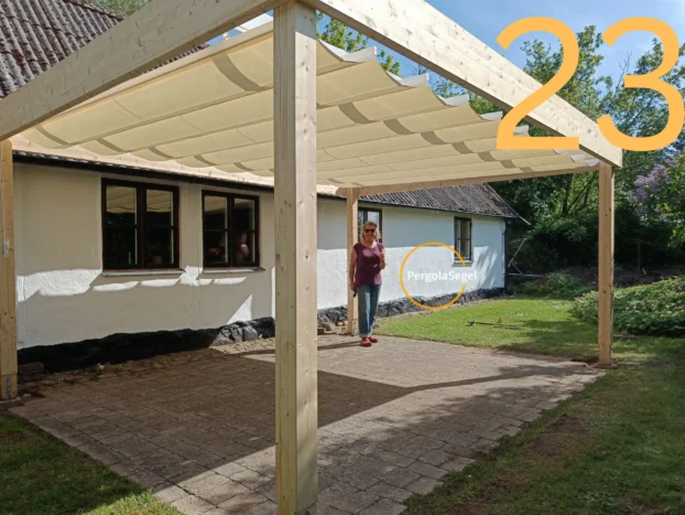 Pergolamarkis vid uteplats i Askim – Projekt nr 22