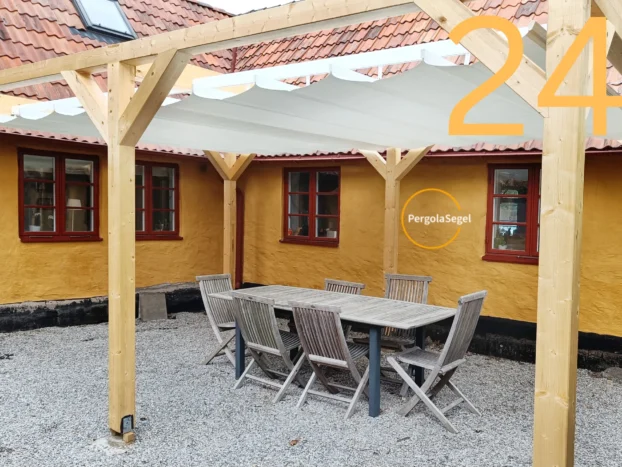 Pergolamarkis vid uteplats i Höllviken – Projekt nr 24