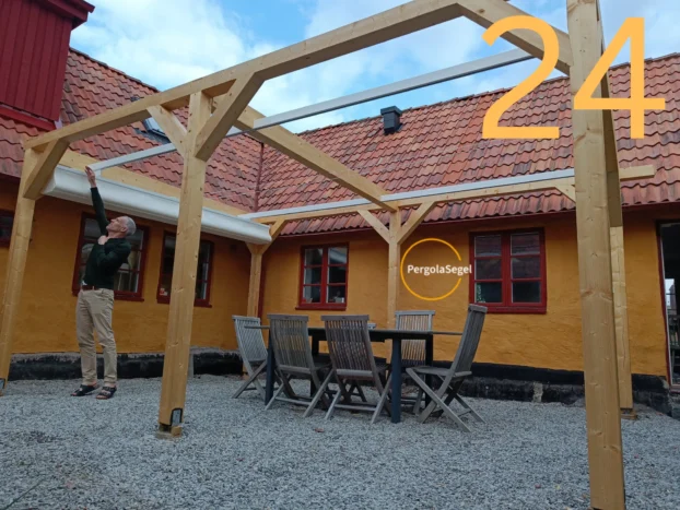 Pergolamarkis vid uteplats i Höllviken – Projekt nr 24