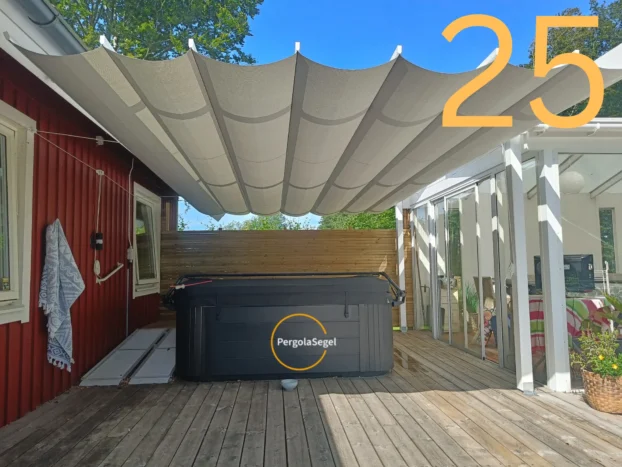 Pergolamarkis vid uteplats i Ängelholm – Projekt nr 25