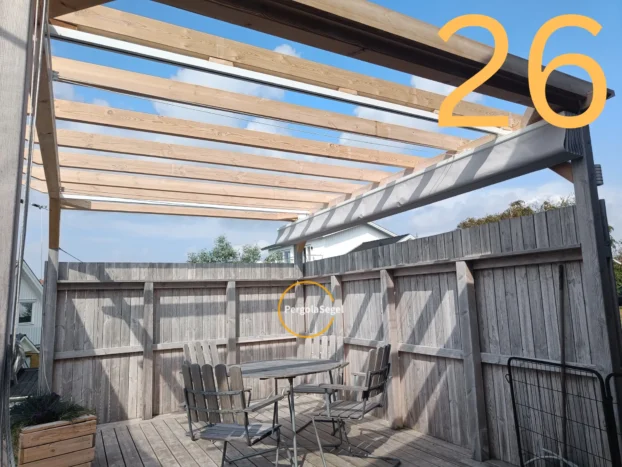 Pergolamarkis vid uteplats i Göteborg – Projekt nr 26