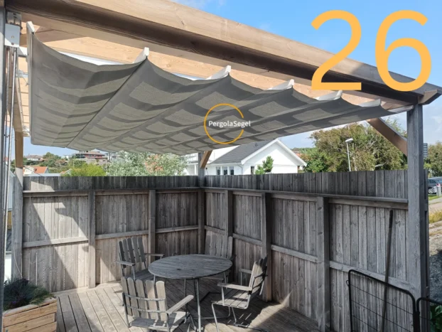 Pergolamarkis vid uteplats i Göteborg – Projekt nr 26