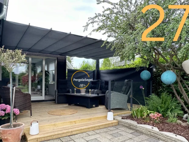 Pergolamarkis vid uteplats i Danmark - Projekt nr 27