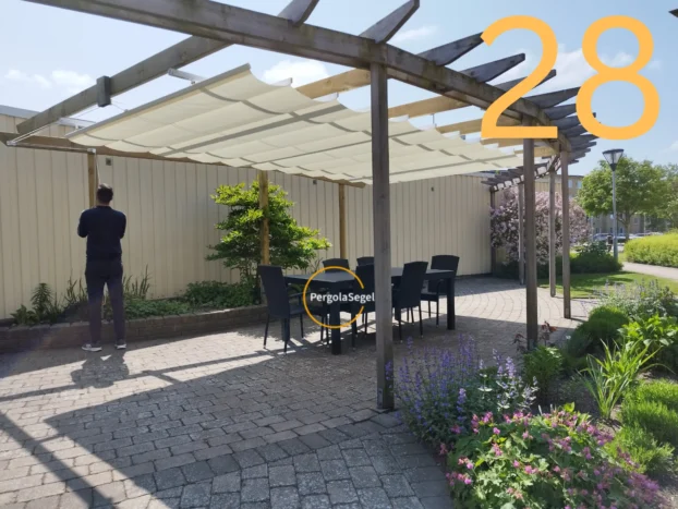 Pergolamarkis vid uteplats i Ängelholm – Projekt nr 28