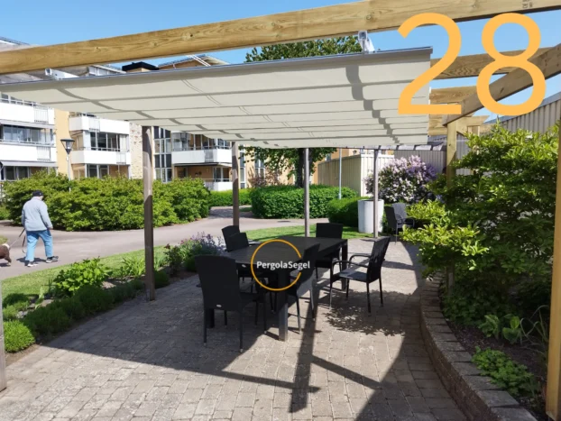 Pergolamarkis vid uteplats i Ängelholm – Projekt nr 28