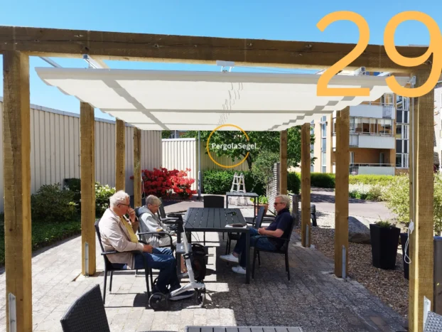 Pergolamarkis vid uteplats i Ängelholm – Projekt nr 29