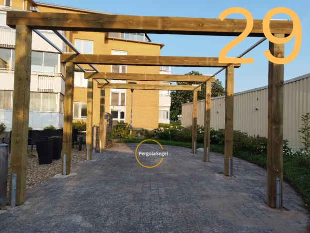 Pergolamarkis vid uteplats i Ängelholm – Projekt nr 29