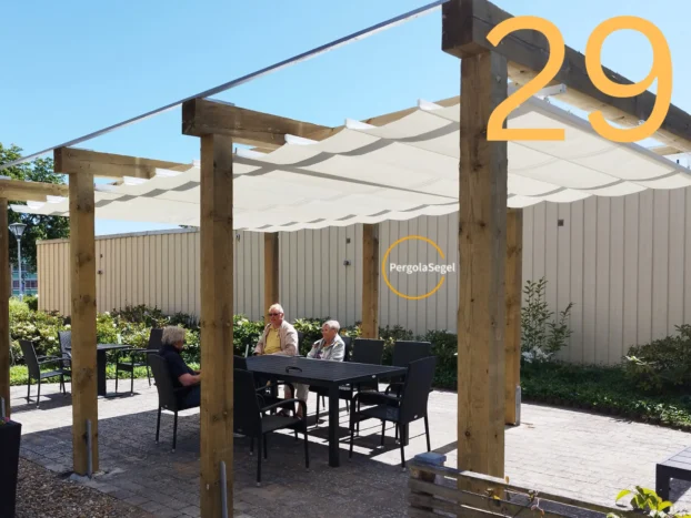 Pergolamarkis vid uteplats i Ängelholm – Projekt nr 29