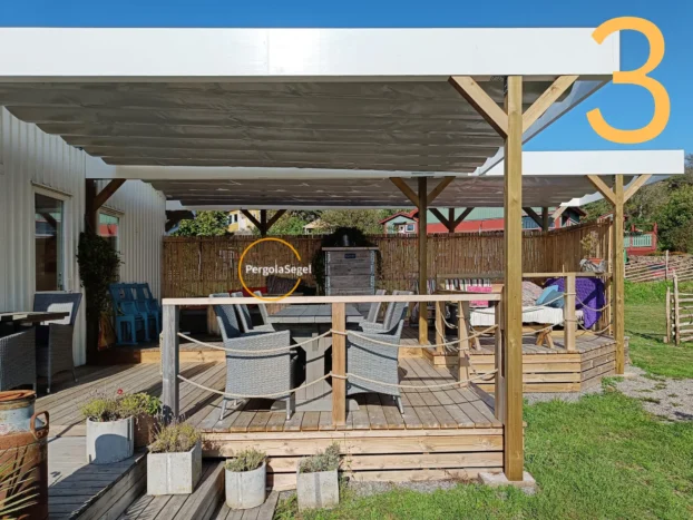 Pergolamarkis på uteservering, Varberg - Projekt nr 3