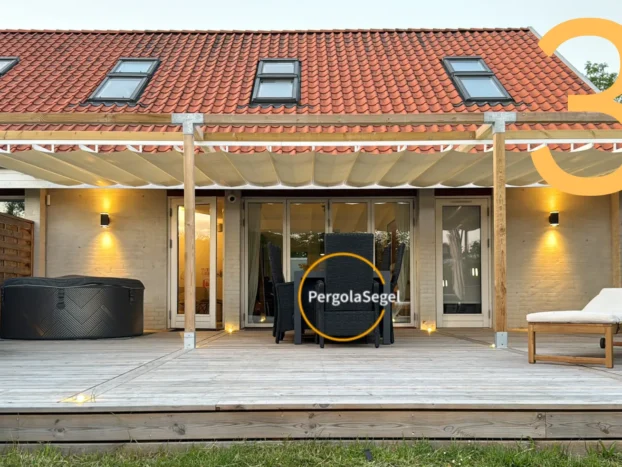 Pergolamarkis vid uteplats i Danmark – Projekt nr 31