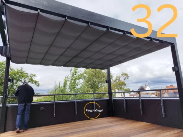 Pergolamarkis vid uteplats i Ängelholm – Projekt nr 32