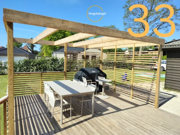 Pergolamarkis vid uteplats i Danmark – Projekt nr 33