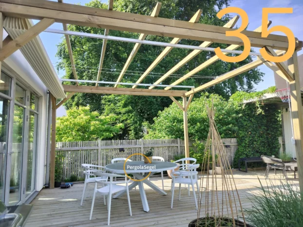 Pergolamarkis vid uteplats i Helsingborg – Projekt nr 35