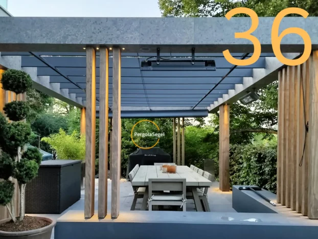 Pergolamarkis vid uteplats i Lidingö – Projekt nr 36