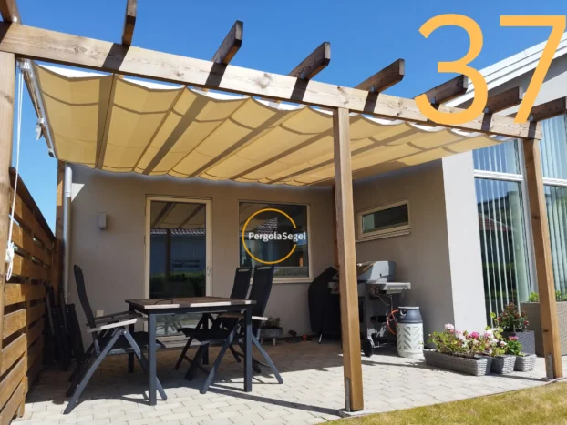 Pergolamarkis vid uteplats i Bjärred – Projekt nr 37