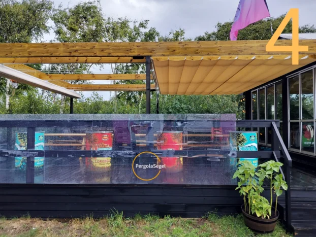 Pergolamarkis på uteservering, Halmstad - Projekt nr 4