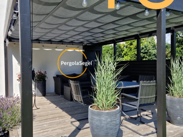 Pergolamarkis vid uteplats i Lomma – Projekt nr 40