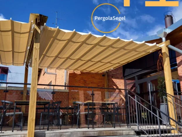 Pergolamarkis vid uteplats i Tyresö – Projekt nr 41