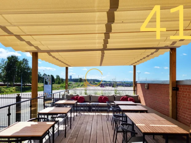 Pergolamarkis vid uteplats i Tyresö – Projekt nr 41