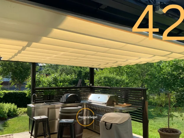 Pergolamarkis vid uteplats i Värmdö – Projekt nr 42