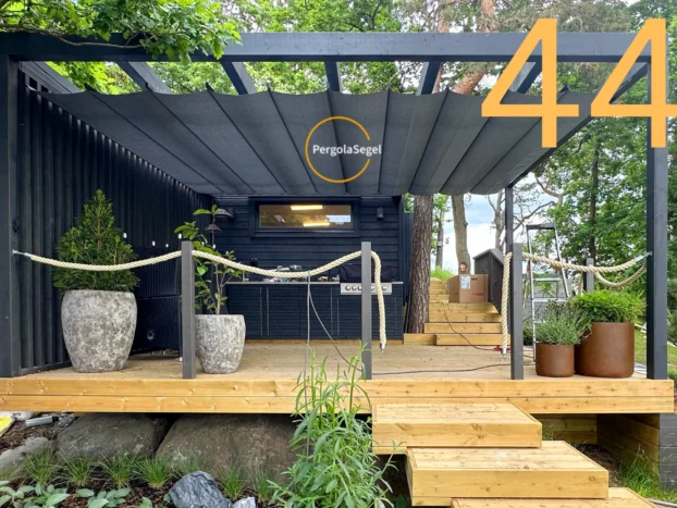 Pergolamarkis vid uteplats i Tuve – Projekt nr 44