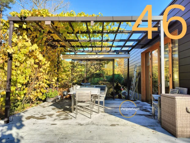 Pergolamarkis vid uteplats i Lidingö – Projekt nr 46