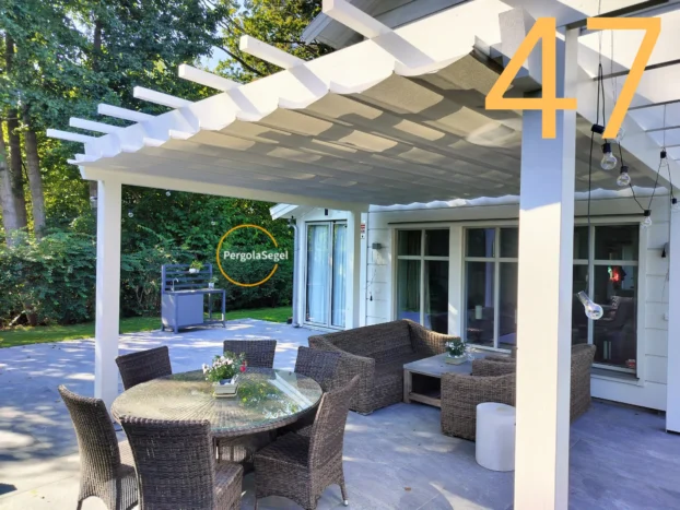 Pergolamarkis vid uteplats i Ingarö – Projekt nr 47