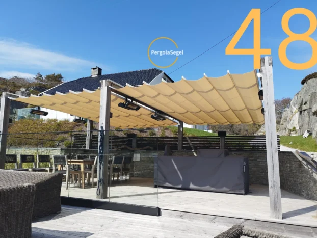 Pergolamarkis vid uteplats i Norge – Projekt nr 48