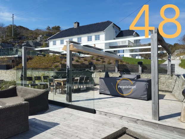 Pergolamarkis vid uteplats i Norge – Projekt nr 48