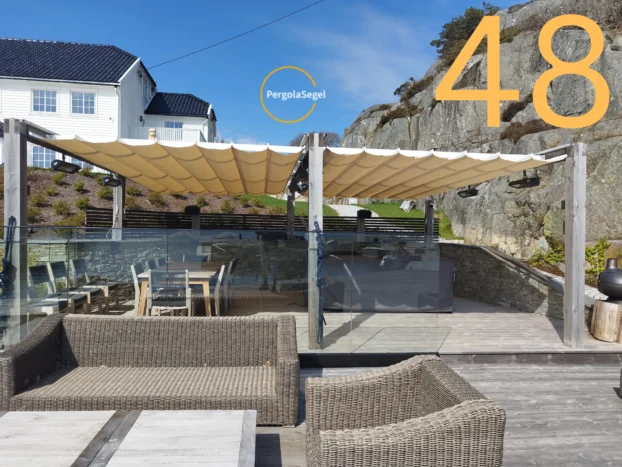 Pergolamarkis vid uteplats i Norge – Projekt nr 48