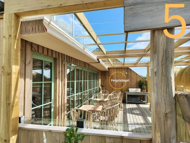 Pergolamarkis på uteservering, Varberg - Projekt nr 5