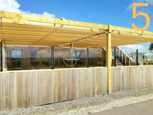 Pergolamarkis på uteservering, Varberg - Projekt nr 5