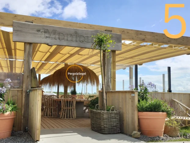 Pergolamarkis på uteservering, Varberg - Projekt nr 5